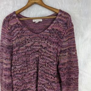 Purple knit sweater